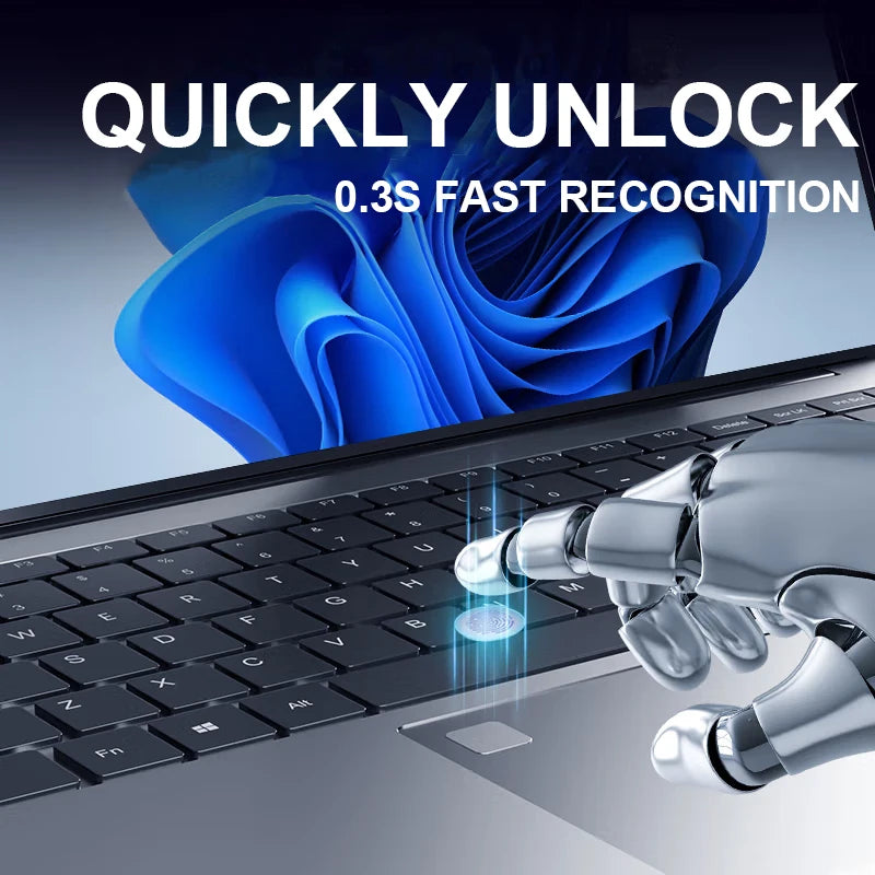 Windows 11 Intel i9-10980HK i3-6100U portátil de 15.6 pulgadas con desbloqueo de huella dactilar, 16GB 1TB 2TB, laptops para juegos