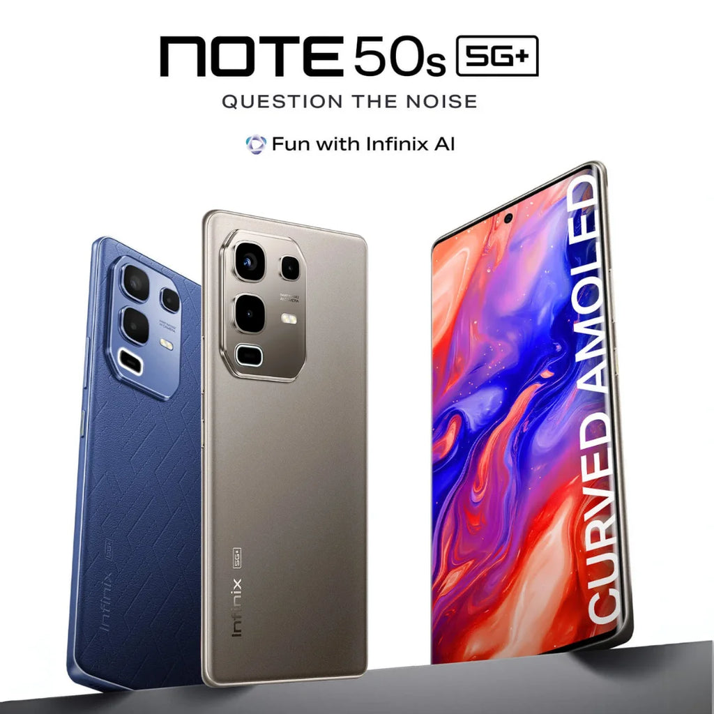 Infinix Note 50S 5G 256GB Storage 8GB RAM, 7300 Ultimate Dimension Processor, 64MP Camera, Global Version 5200mAh Battery