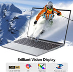 Ultra Slim Laptops 15.6" Notebook PC Intel Core i3-6006U 16GB RAM 1TB SSD Office Computer Fingerprint unlock Windows 11 Laptop