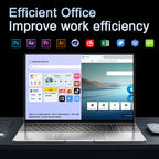 New 15.6" Laptop Intel Core i9-9880H 32GB 2TB Gaming PC Ultra Slim Office Study Computer PC Windows 11 Pro 1920*1080 HD