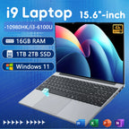 Windows 11 Intel i9-10980HK i3-6100U portátil de 15.6 pulgadas con desbloqueo de huella dactilar, 16GB 1TB 2TB, laptops para juegos