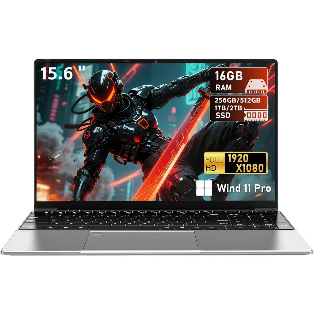 Portátil con Windows 11 Intel Core i9-10980HK de 15,6 pulgadas con desbloqueo de huellas dactilares, i9, 16 GB de RAM, SSD de 1 TB o 2 TB para oficina o juegos (2026)