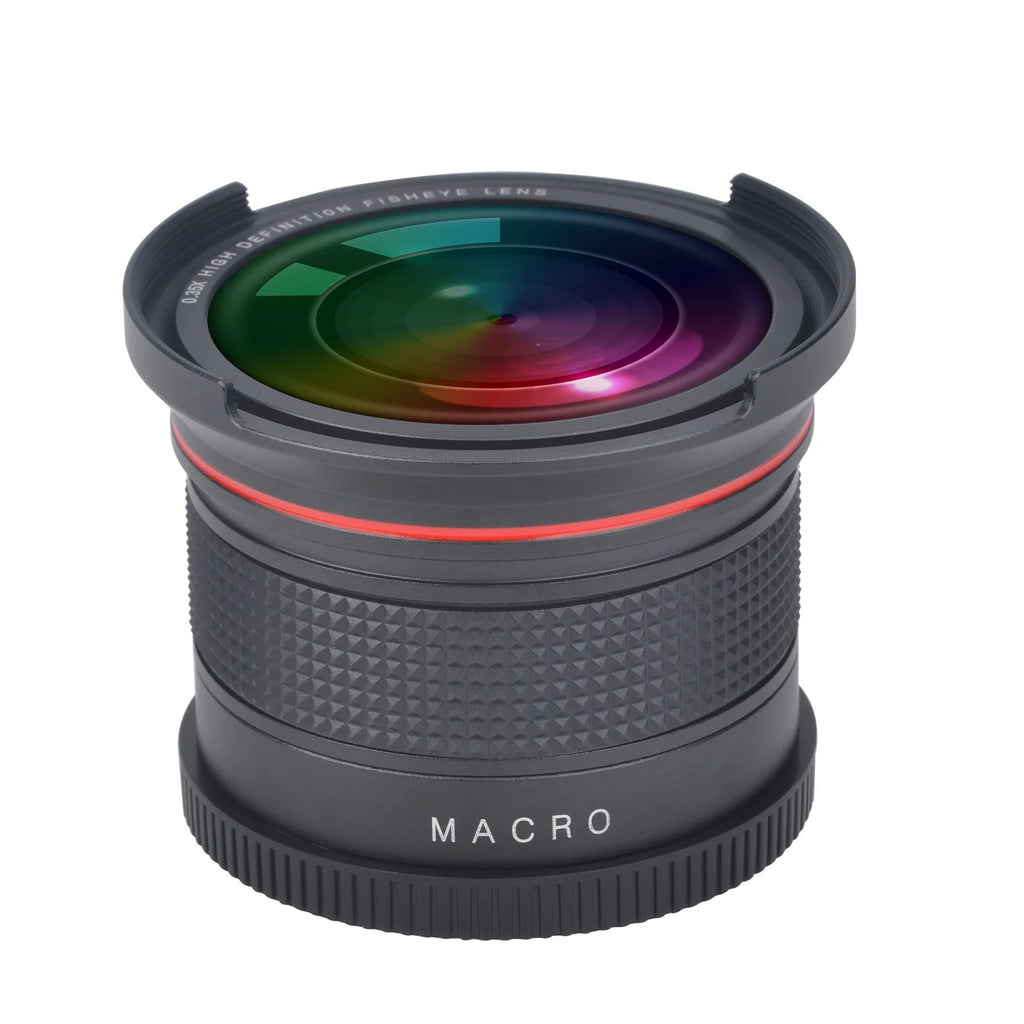 58MM 0.35x Professional Fisheye Wide Camera Angle Lens for Canon 70D 77D 80D 90D T8i T7 T7i T6i T6s T6 T5i T5 T4i T3i T100 SL1