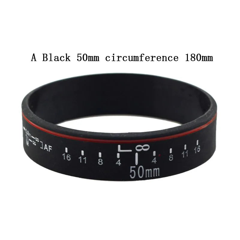 Silicone Camera Lens Wristband Photographer Band Bracelet for Canon Camera Photo Studio Accessories