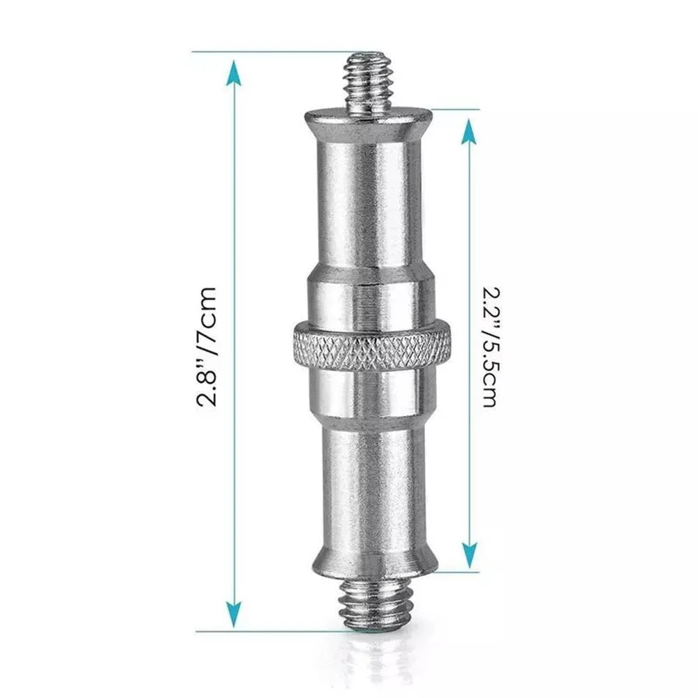 Spigot Stud Male Adapter Metal Camera Screw Photograph Hand Tool for Umbrella Flash Light Tripod Photo Studio Accessories