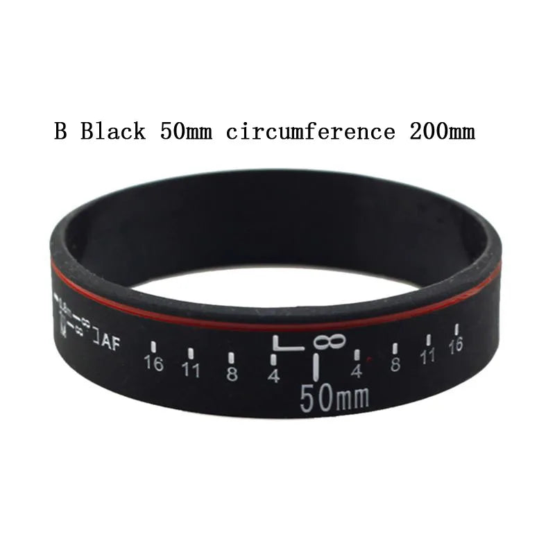 Silicone Camera Lens Wristband Photographer Band Bracelet for Canon Camera Photo Studio Accessories