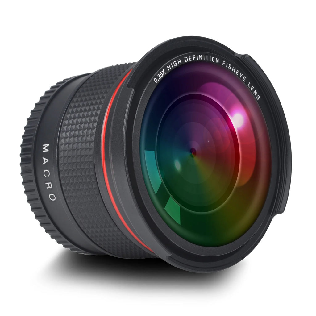 58MM 0.35x Professional Fisheye Wide Camera Angle Lens for Canon 70D 77D 80D 90D T8i T7 T7i T6i T6s T6 T5i T5 T4i T3i T100 SL1