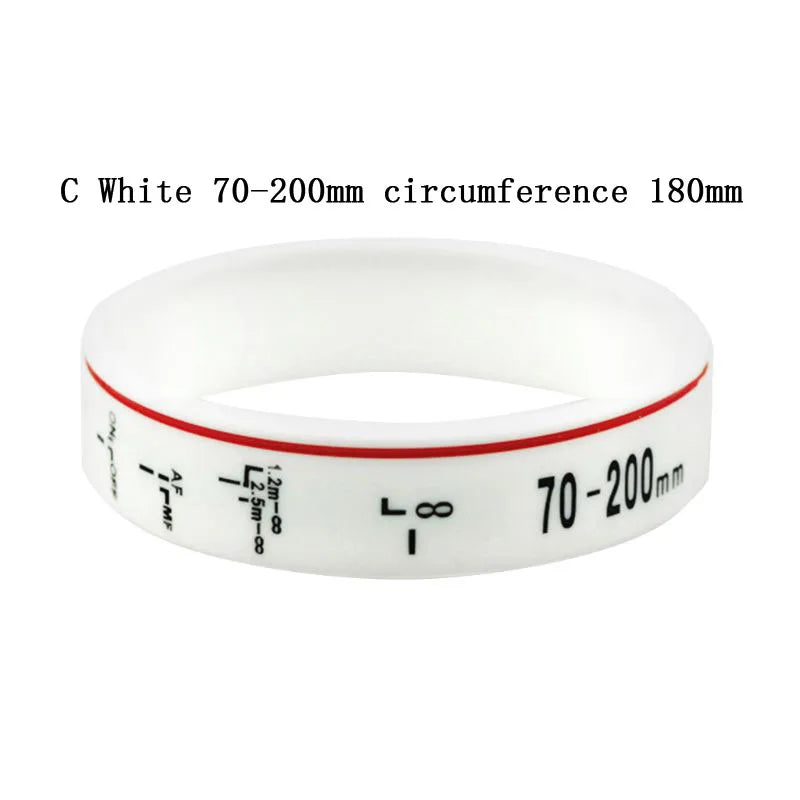 Silicone Camera Lens Wristband Photographer Band Bracelet for Canon Camera Photo Studio Accessories
