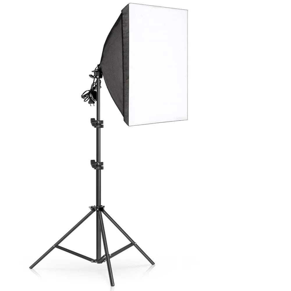 Photography 50x70CM Softbox Lighting Kits Professional Light System With E27 Photographic Bulbs Photo Studio Equipment