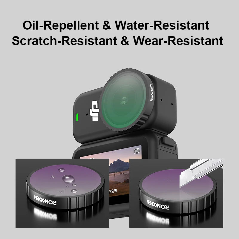 Ronkoen For Dji Osmo Nano Filters CPL UV Filters ND8 ND16 ND32 ND64 Black Mist Soft ND32PL Protective Lens Camera Accessories