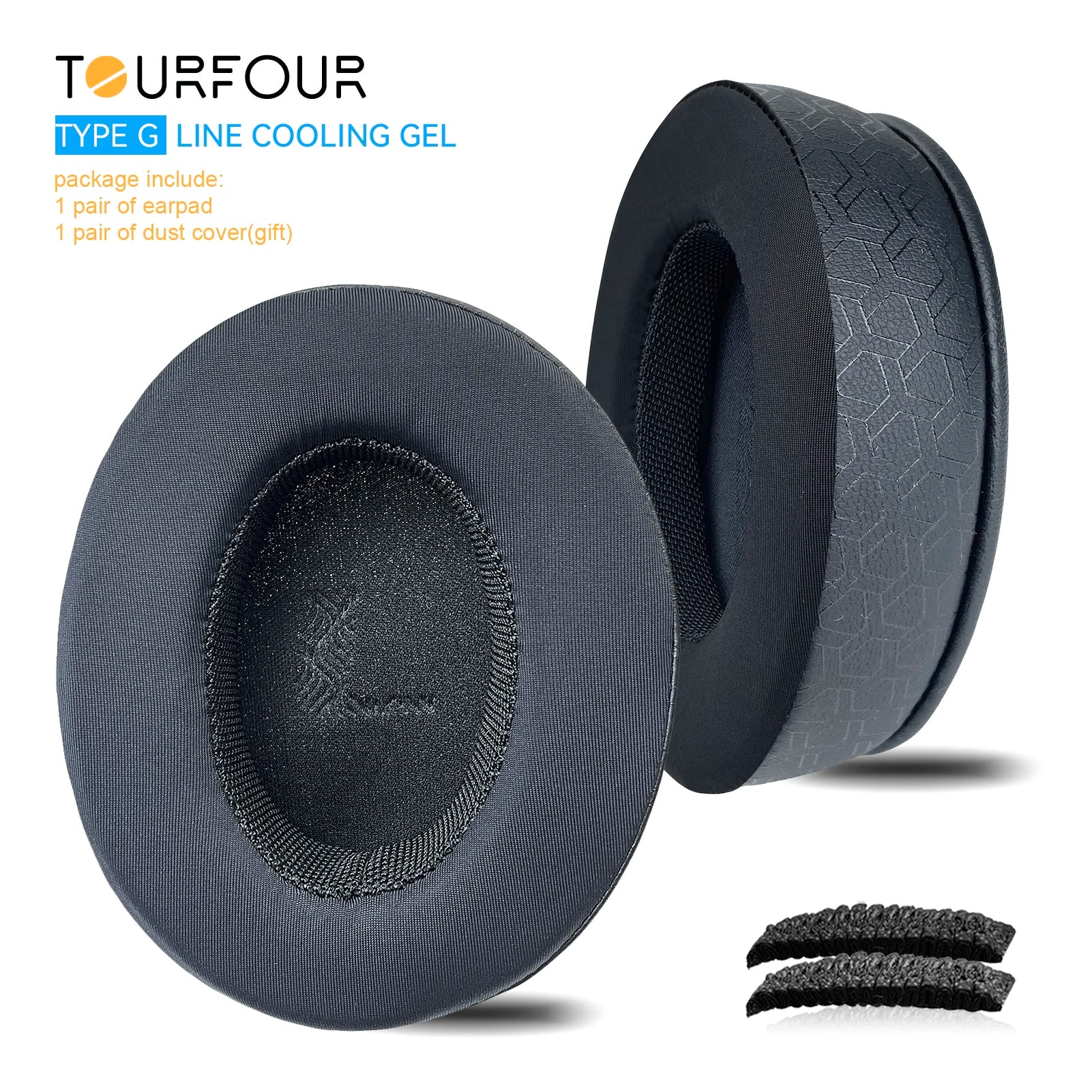 TOURFOUR Replacement Earpads for Audio Technica ATH-M50x,M50xBT,M40x,M30x,M20x,MSR7 Headphones Ear Cushion Sleeve Earmuffs