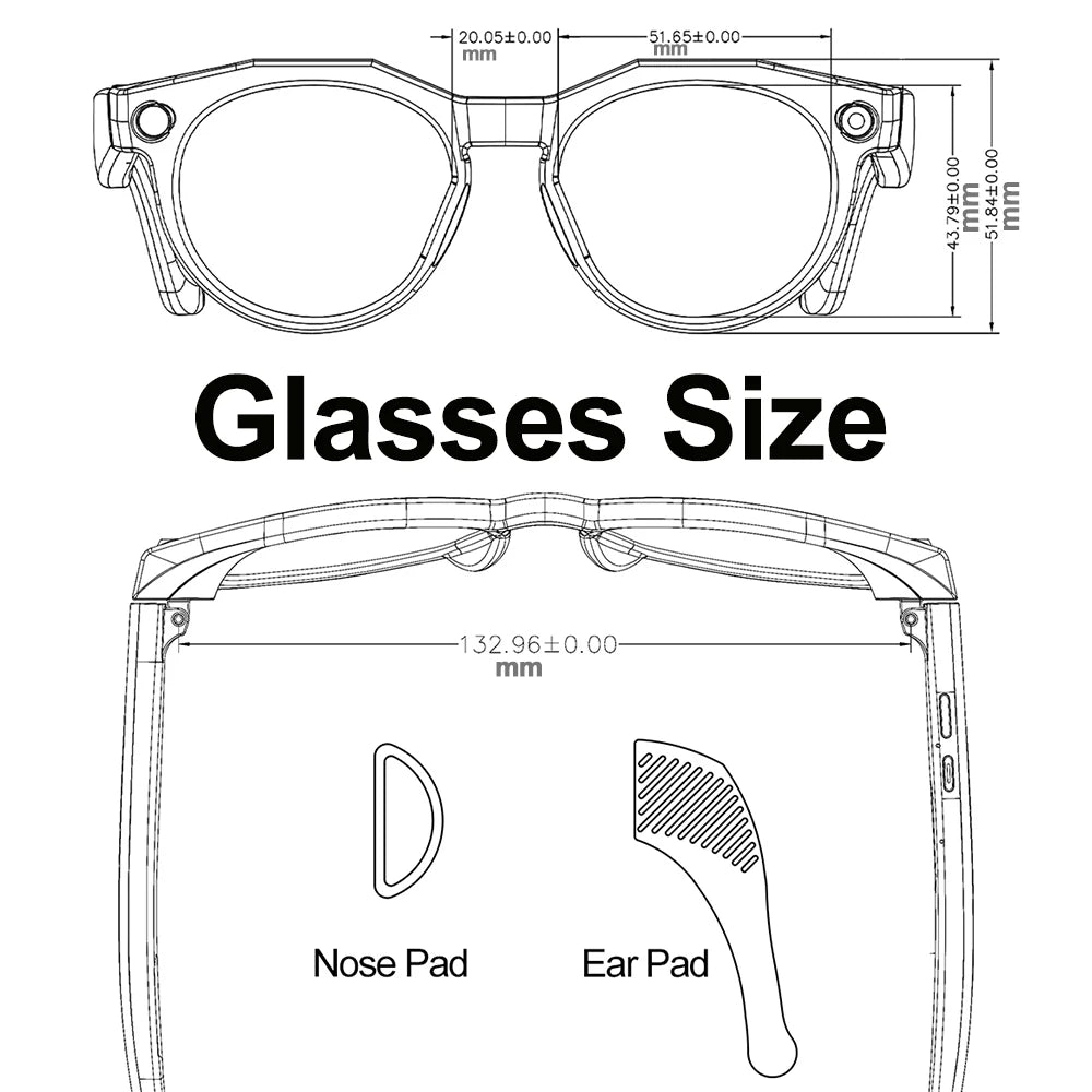 2026 New Smart Glasses 8MP Camera