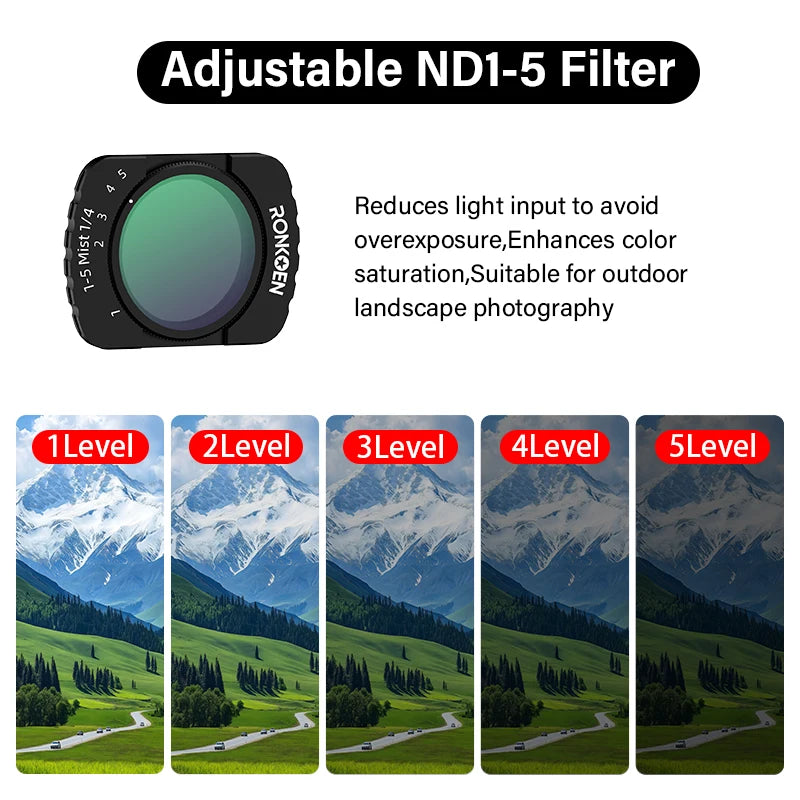 Ronkoen For DJI OSMO Pocket 3 Magnetic ND/CPL Filter Set Creator Combo Accessories, Action Camera Neutral Density Filters