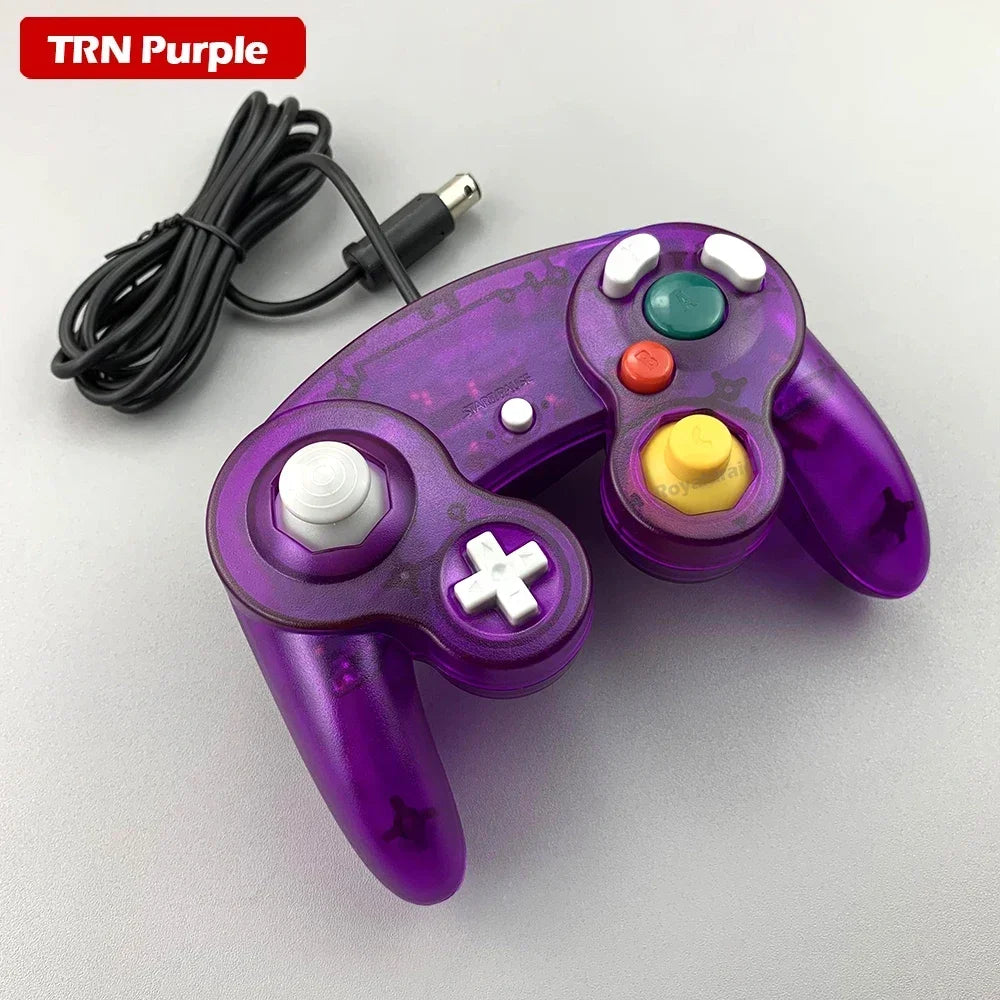 Mando con cable multicolor para consola NGC Mando Joypad para GameCube NGC Joystick clásico Mando para consola de juegos retro Accesorios