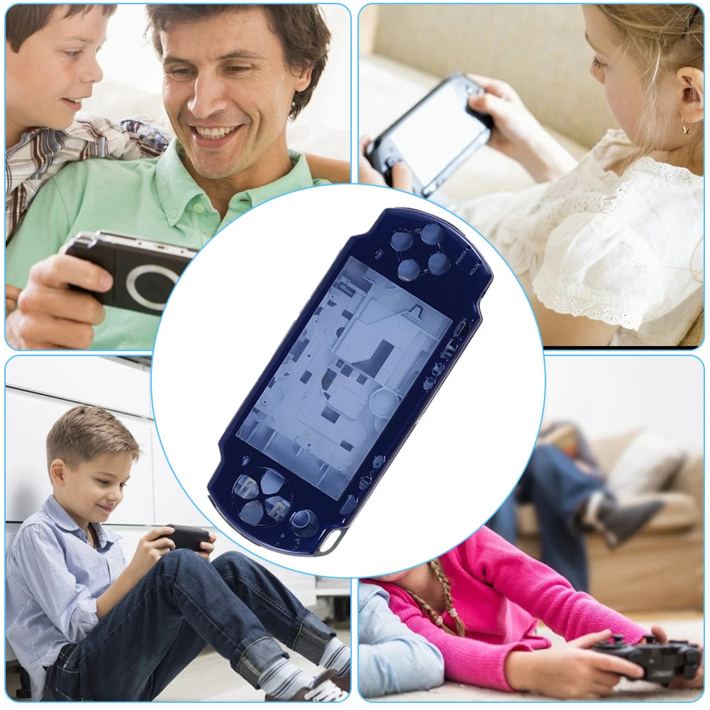 Complete Shell Case Professional Full Housing Shell Cover Replacement with Button Kit for PSP2000 Game Console Accessories
