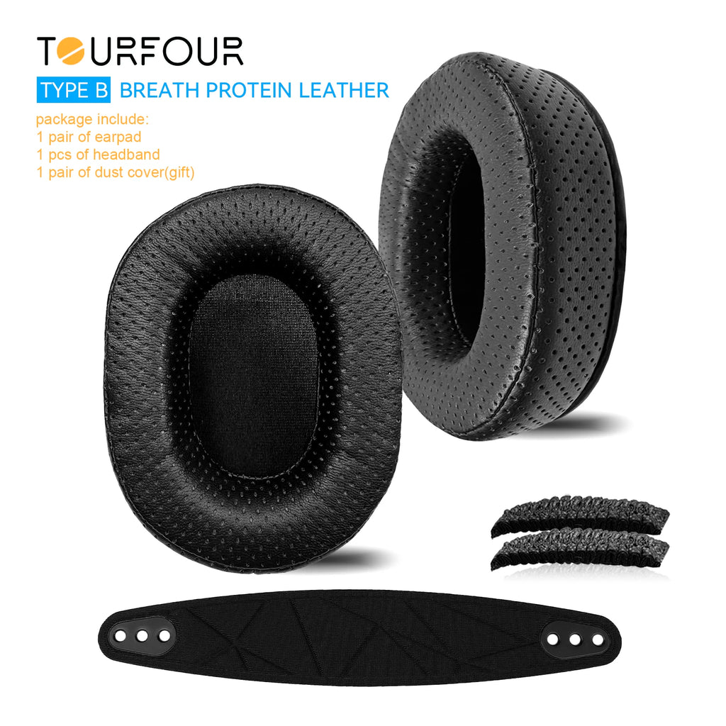 TOURFOUR Replacement Earpads for Steelseries Arctis Nova Pro Wire, Nova 7, Nova 3, Nova 1 Headphones Ear Cushion Headband