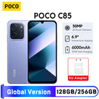 New POCO C85 Global Version NFC Smartphone MediaTek Helio G81-Ultra 6000mAh battery 6.9" 120Hz display 33W Charging 50MP Camera