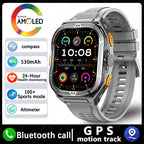 2025 New Dual Frequency GPS Outdoor SmartWatch Compass Altitude Air Pressure 5ATM Waterproof Sports SmartWatch for Men and Women