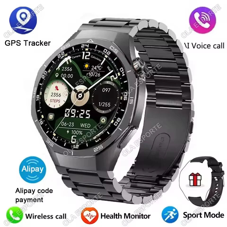 Nuevo Watch 5 Smart Watch 5 Pro Hombre HD AMOLED Pantalla GPS Frecuencia cardíaca Llamada Bluetooth IP68 Impermeable Smartwatch Hombre Regalos de Vacaciones
