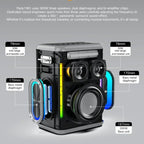XDOBO 1981 300W high output outdoor portable waterproof KTV sound system party karaoke subwoofer Bluetooth speaker lighting