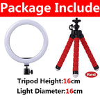 26cm LED Selfie Ring Light Dimmable Led Photography RingLight With Tripod & Phone Stand for Youtube Video Live Makeup Fill Lamps