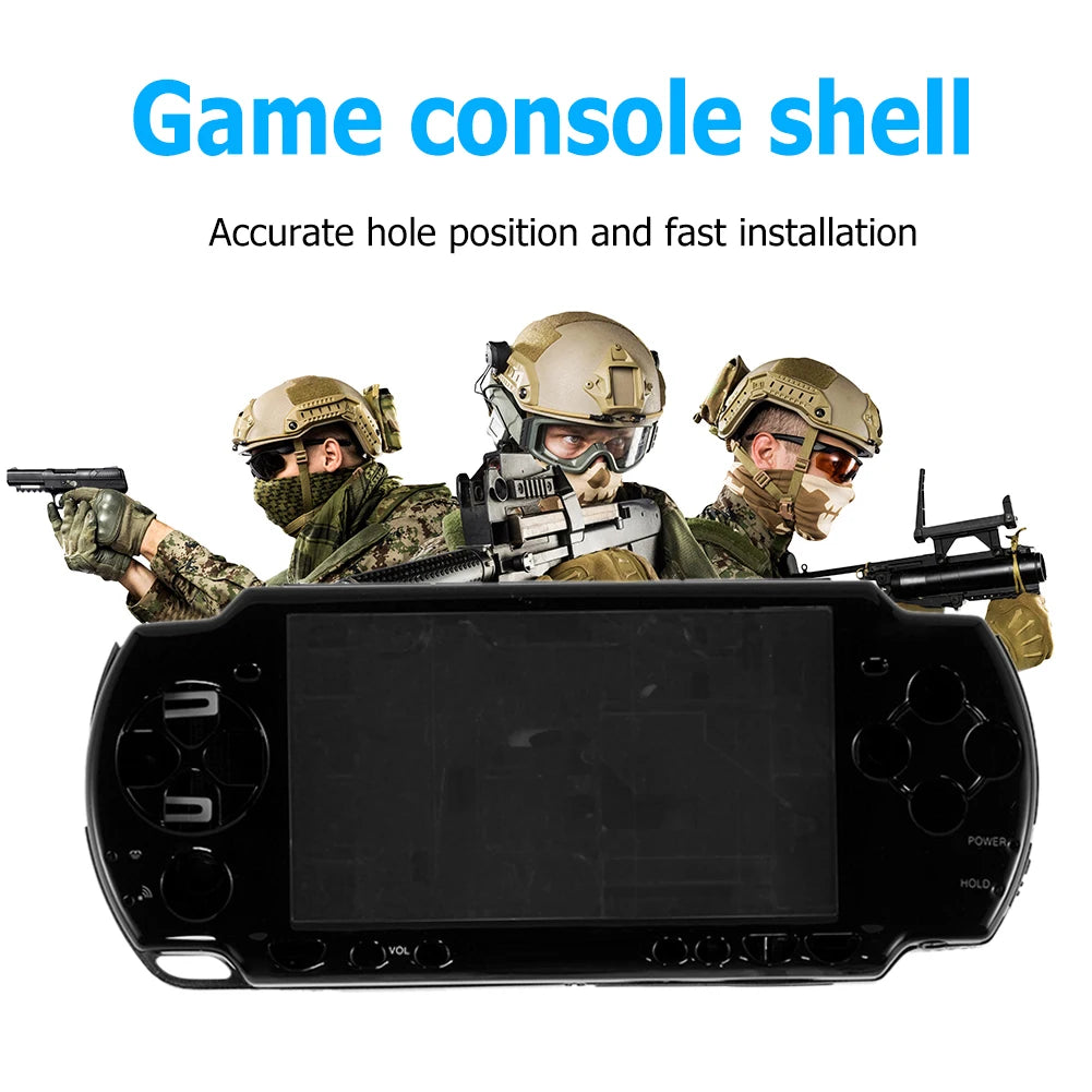 Complete Shell Case Professional Full Housing Shell Cover Replacement with Button Kit for PSP2000 Game Console Accessories