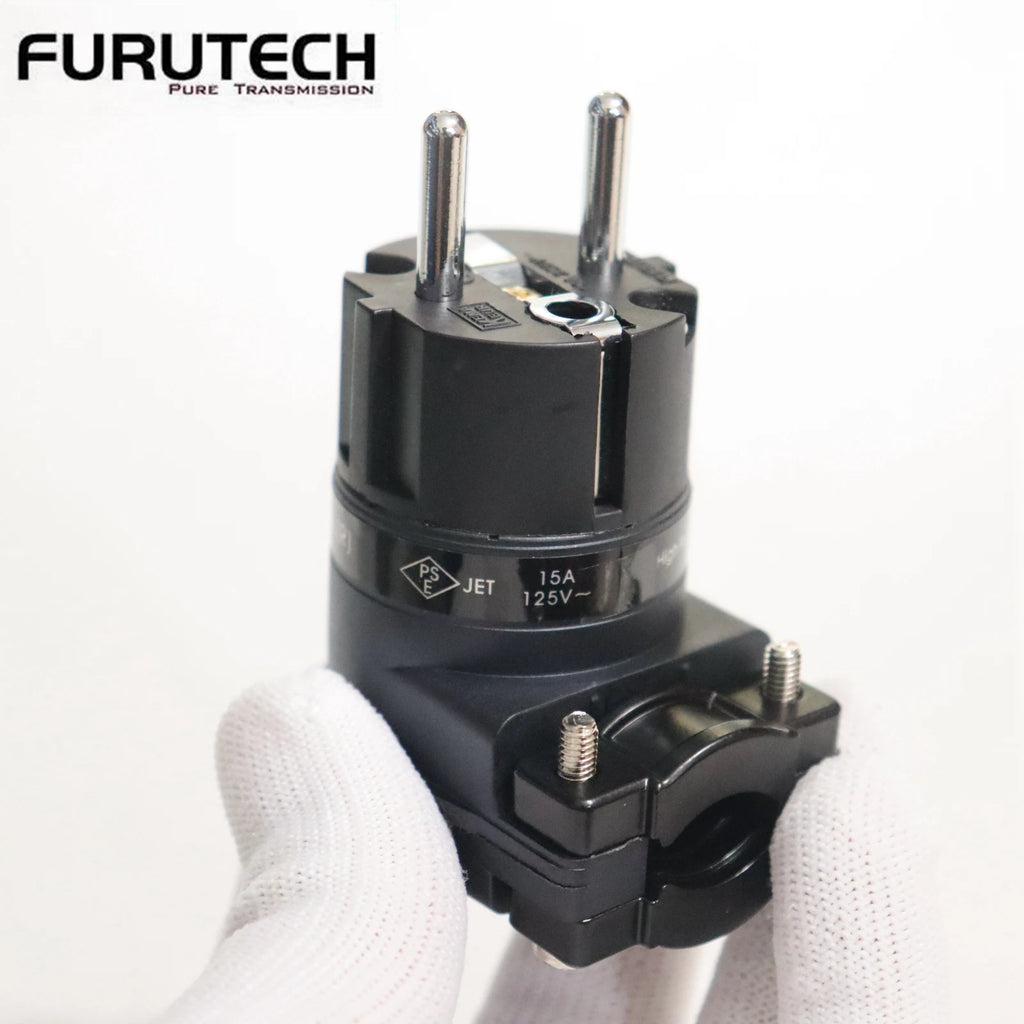 Furutech High Performance Angled Schuko plug Mains Right Angle Plug  90° IEC Female Socket HIFI Power Connector made in japan