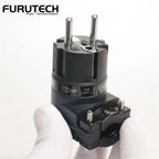 Furutech High Performance Angled Schuko plug Mains Right Angle Plug  90° IEC Female Socket HIFI Power Connector made in japan