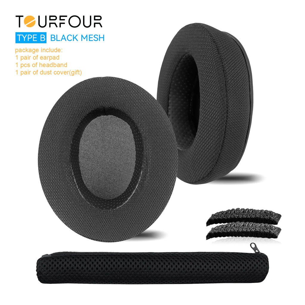 TOURFOUR Replacement Earpads for Audio Technica ATH-M50x,M50xBT,M40x,M30x,M20x,MSR7 Headphones Ear Cushion Sleeve Earmuffs