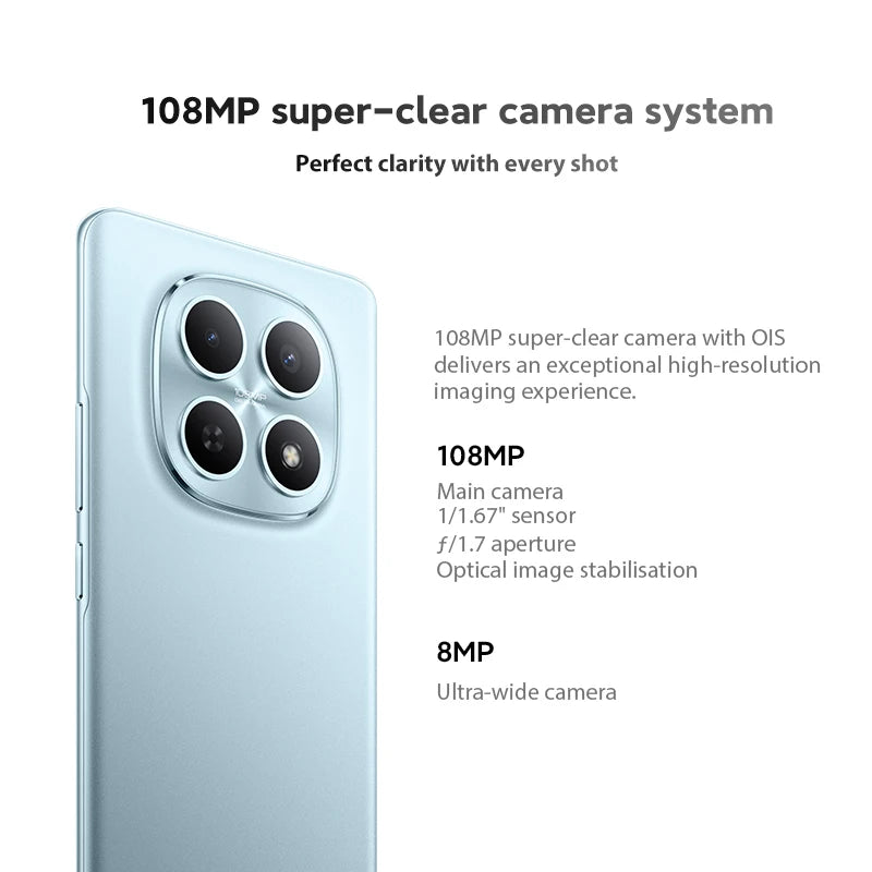 【World Premiere】Global Version Xiaomi Redmi Note 15 5G Snapdragon® 6 Gen3 Cellphone 6.77" AMOLED display 108MP camera 5520mAh