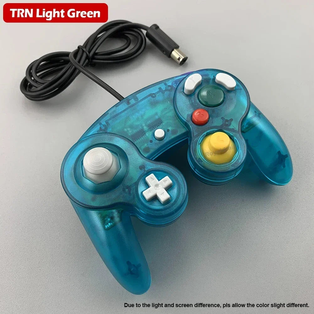 Mando con cable multicolor para consola NGC Mando Joypad para GameCube NGC Joystick clásico Mando para consola de juegos retro Accesorios