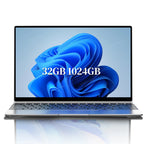 LENO HOT 14.1" Ultra Slim Laptop 32GB 2TB Intel Core i7 8650U Windows 11 Gaming Computer PC Gamer office Notebook 1920*1080 HD