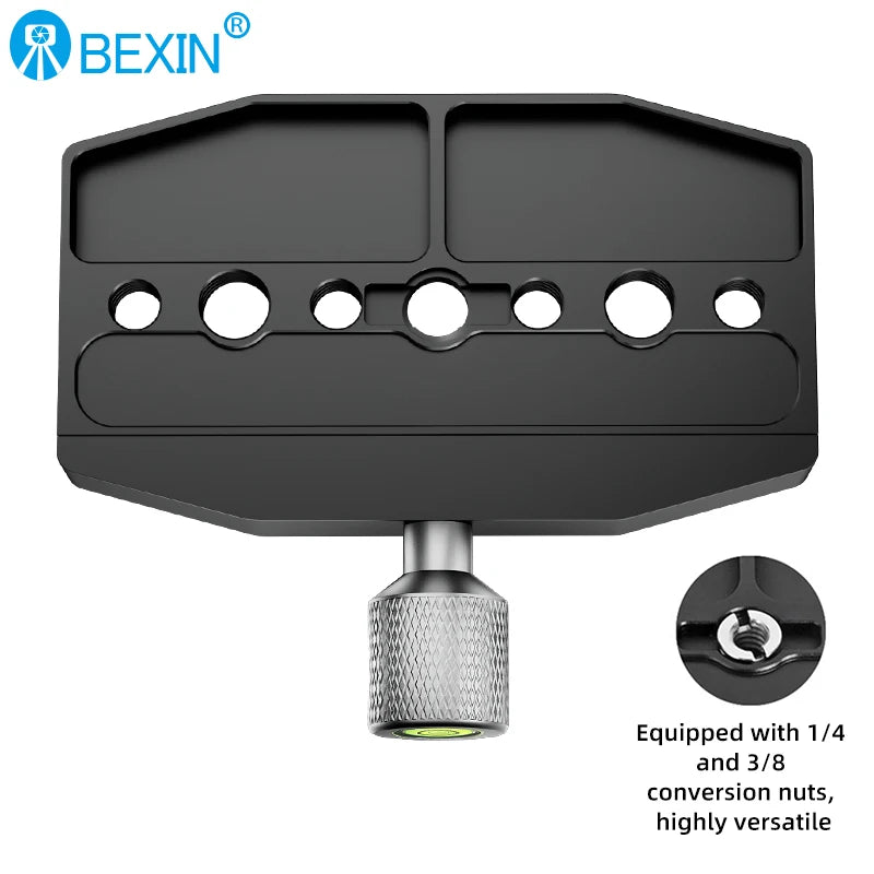 BEXIN Aluminium 50mm/70mm/90mm/110mm Quick Release Clamp Tripod Ball Head Mount Clamp for Arca-Swiss Standard Camera Monopod