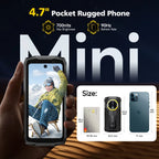 Ulefone Armor Mini 20 4G 4.7" Rugged Phone 64MP Night Camera Android 14 Smartphone 6200mAh Mobile phone NFC 16GB+256GB 33W G99
