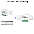Monitor de energía Smart Life ZigBee, bidireccional de 1 o 2 canales con sensor de corriente, la aplicación monitorea la energía, AC100-240V Requiere Gateway