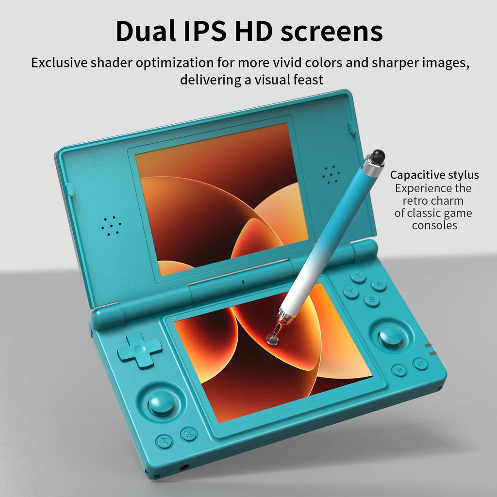 ANBERNIC RG DS Handheld Game Console 4" IPS Multi-touch Screen 64-bit Android 14 Dual-screen Flip Video Games Player RGDS PSP