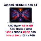 Portátil Xiaomi Redmi Book 14 2025 Ryzen 7-7735H/R5-7535H Radeon 680M/660M RAM 16GB SSD 512GB Pantalla 14 pulgadas 60Hz Ordenador Portátil Delgado