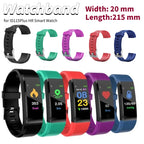 Colorful Replacement Watchband Adjustable Comfortable Silicone Watchband Replacement for ID 115 Plus HR Smart Watch Accessories