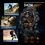 AURAFIT TREK 1: Relógio GPS com Tela AMOLED 1.43", 5ATM, 150+ Modos Esportivos, Monitor Saúde, Compatível Android/iOS