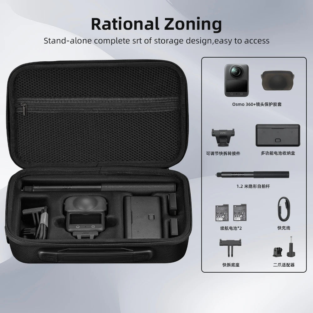 BRDRC Handbag For DJI Osmo 360 Storage Bag Camera Protection Shoulder Bag Portable Travel Carrying Case