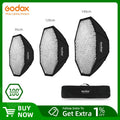 Godox 95cm 120cm 140cm Studio Octagon Honeycomb Grid Softbox Reflector softbox with Bowens Mount for Studio Strobe Flash Light