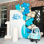 Mehofond Cubiertas personalizadas para telón de fondo de cumpleaños, baby shower, boda, rectángulo de 2 lados, arco cuadrado, fondo de Chiara, decoración, foto
