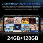 [World First] IVMI S26 Rugged Phone 10000mAh 24GB+512GB RAM 7.2" HD+Screen Android 15 108MP Main Camera Durable NFC Smartphone