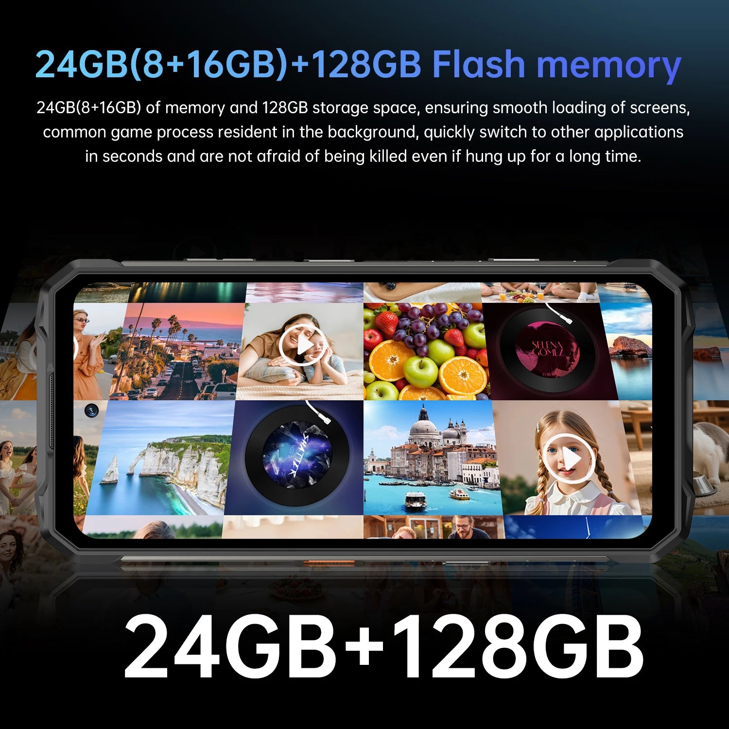 [World First] IVMI S26 Rugged Phone 10000mAh 24GB+512GB RAM 7.2" HD+Screen Android 15 108MP Main Camera Durable NFC Smartphone