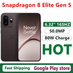 Original Oneplus 15T Mobile Phone Snapdragon 8 Elite Gen 5 OTA 6.32" AMOLED 165HZ 50.0MP Camera 80W Charge 7500mAh Battery IP69