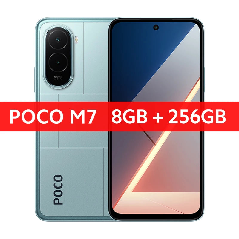 Global Version POCO M7 Snapdragon® 685 Smartphone 6.9" 144Hz FHD+ DotDisplay 50MP Camera 7000mAh Battery 33W Fast Charging NFC