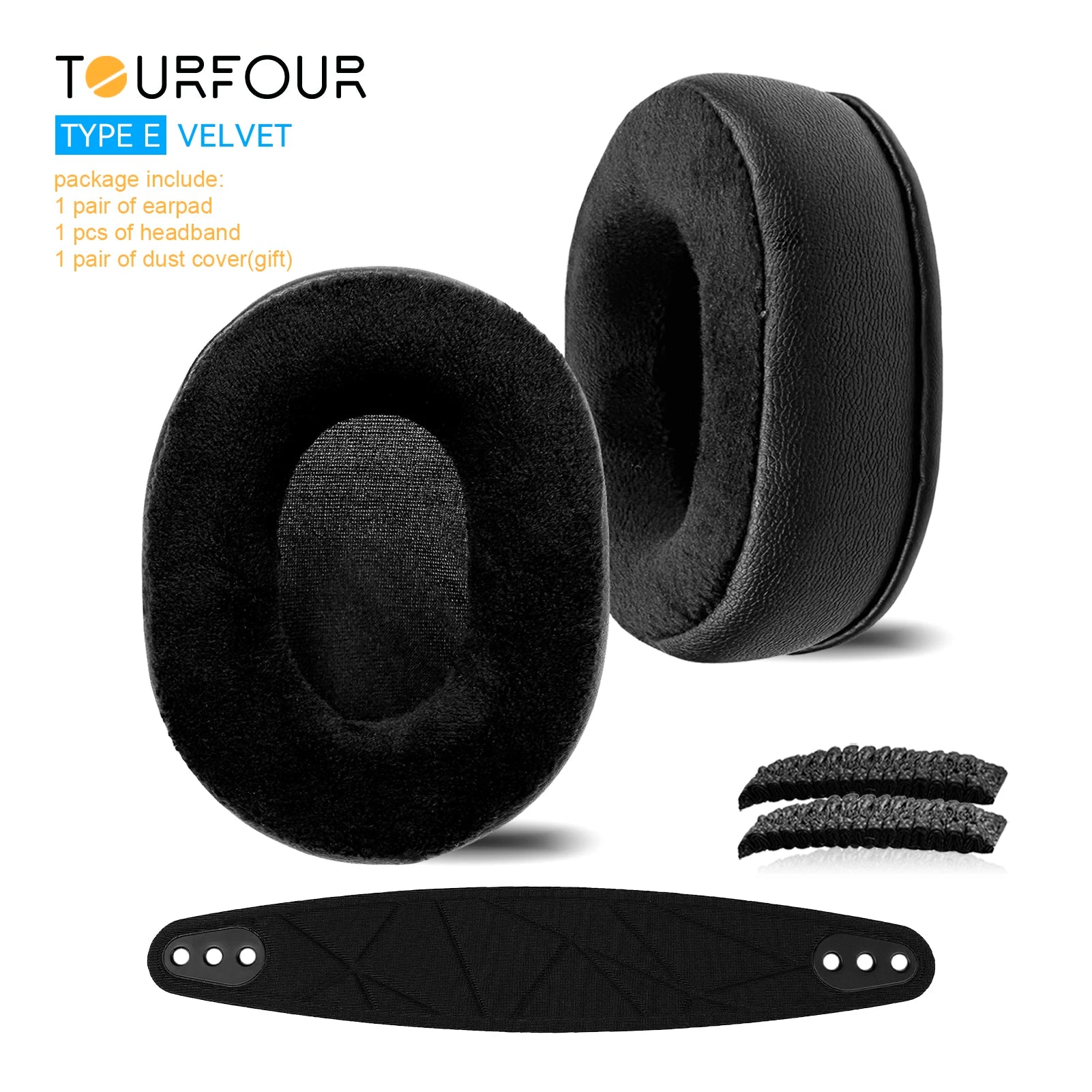TOURFOUR Replacement Earpads for Steelseries Arctis Nova Pro Wire, Nova 7, Nova 3, Nova 1 Headphones Ear Cushion Headband