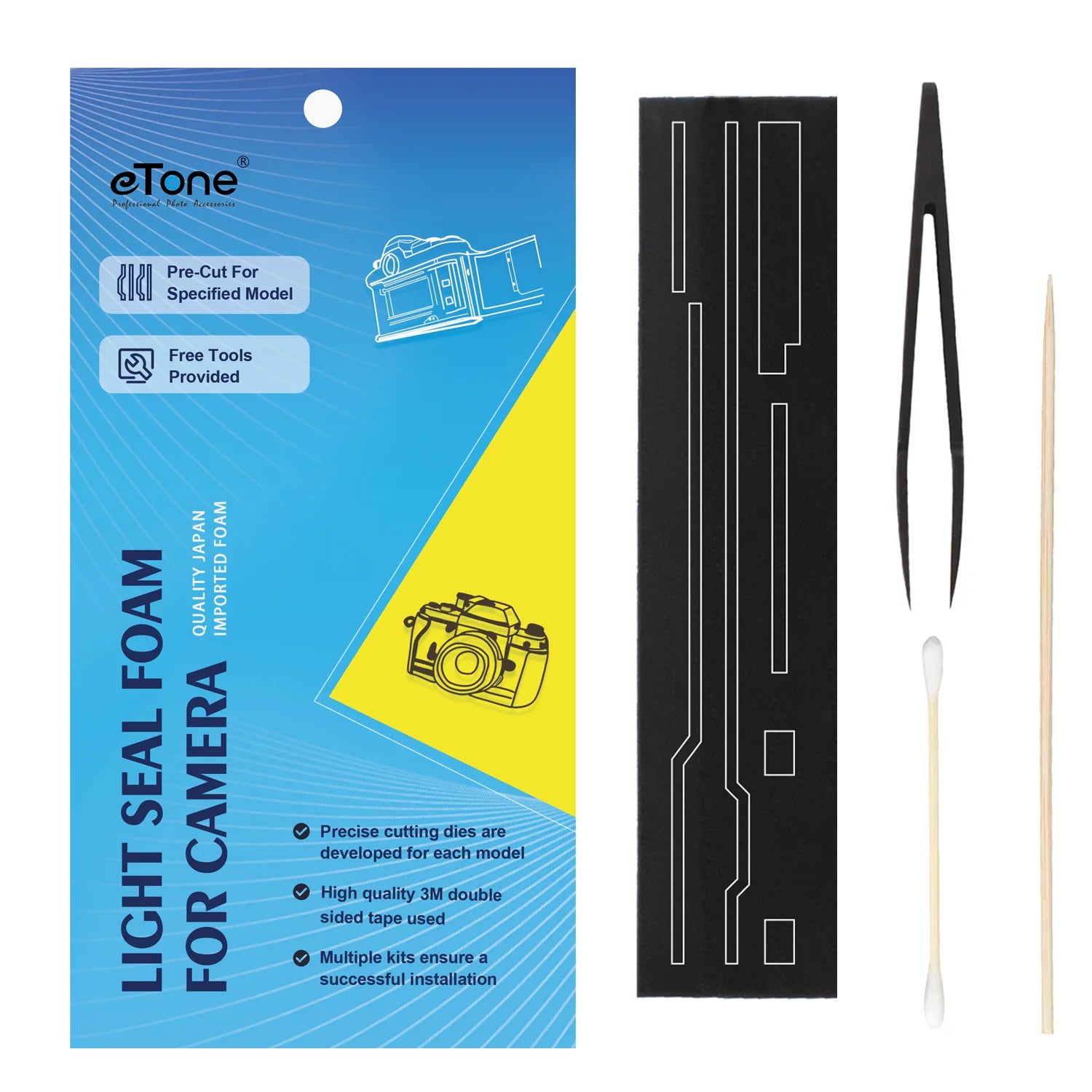 eTone Self Adhesive Light Proof Seal Foam Sponge Custom Repair Kits for Olympus OM-1 OM-2 OM-3 OM-4 Camera Accessories