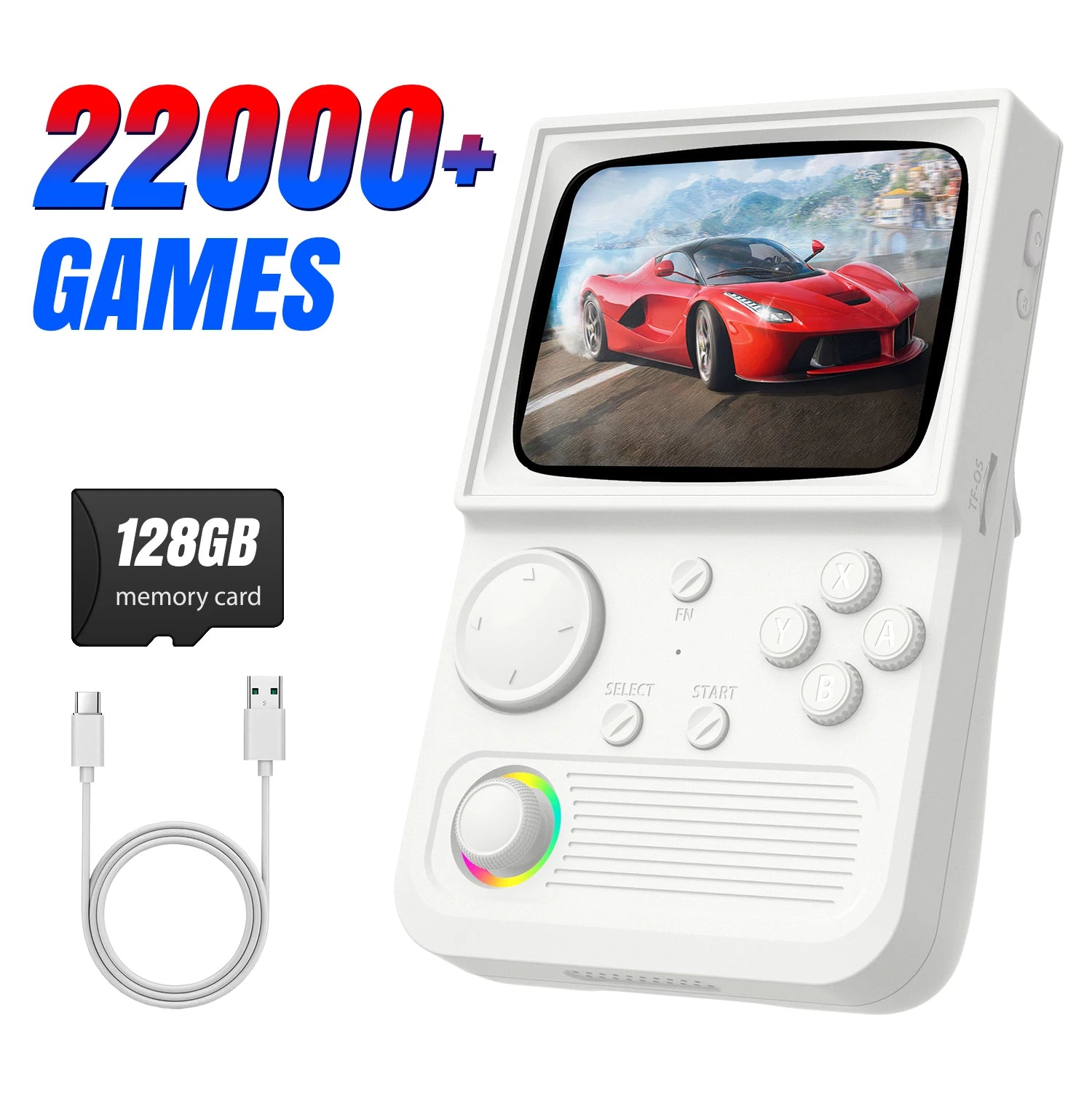 R36T Retro Handheld Game Console 18000+Game EmuEMEC System 3.5'' IPS Screen Wi-Fi Multiplayer Portable Pocket Video Console