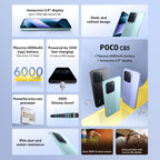 New POCO C85 Global Version NFC Smartphone MediaTek Helio G81-Ultra 6000mAh battery 6.9" 120Hz display 33W Charging 50MP Camera